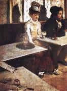 Germain Hilaire Edgard Degas In a Cafe oil on canvas